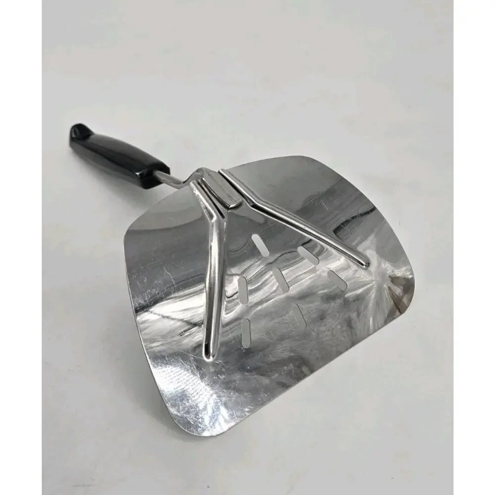 Foley Stainless MPLS Vintage Wide Slotted Spatula Curve Flipper Fish Turner